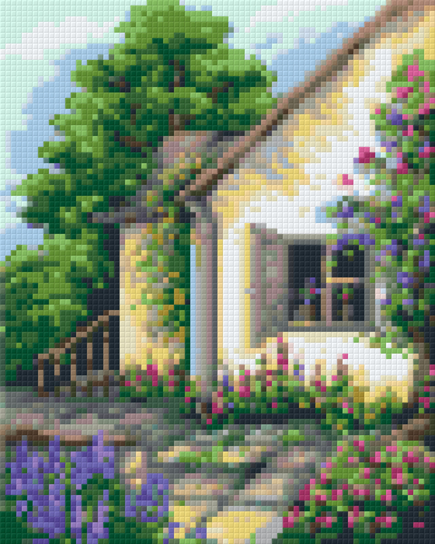 Backyard Window Four [4] Baseplate PixelHobby Mini-mosaic Art Kit image 0